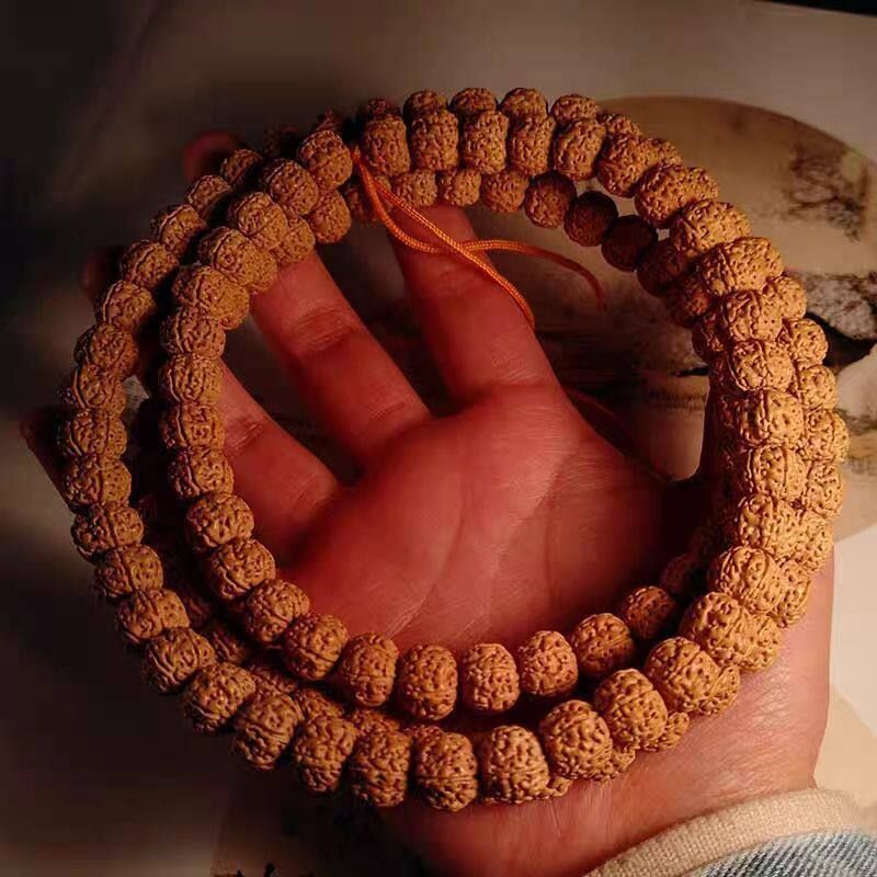 多圈精品蜂窝树神小金刚菩提子长串款108颗收藏级双龙男纹女手串