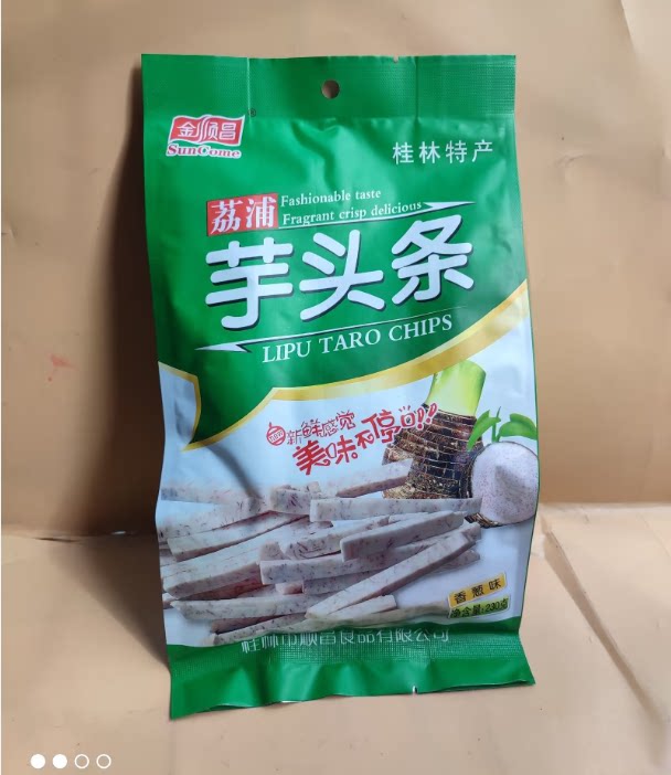 广西桂林特产桂林金顺昌芋头条230克金顺昌香葱味芋头条正品