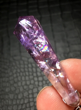 天然巴西紫水晶原石吊坠灵摆