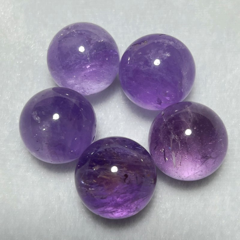 天然紫水晶小球2cm左右