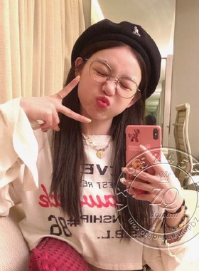 Kangol袋鼠李圣经画报款林允儿同款羊毛毛呢画家贝雷帽南瓜报童帽