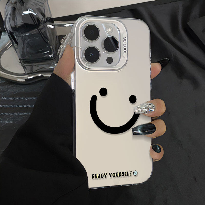 Apple适用苹果131415笑脸手机壳