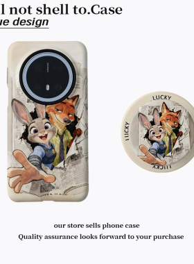 壳壳大世界ins情侣朱迪尼克适用于华为pura80手机壳小米17vivox300prooppofindx9pro磁吸支架菲林二合一全包