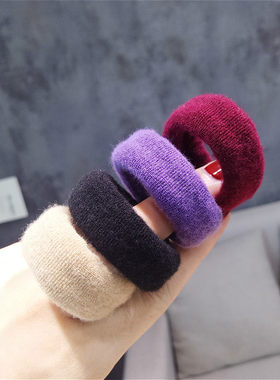 橡皮筋发圈耐用高弹性加宽头饰品