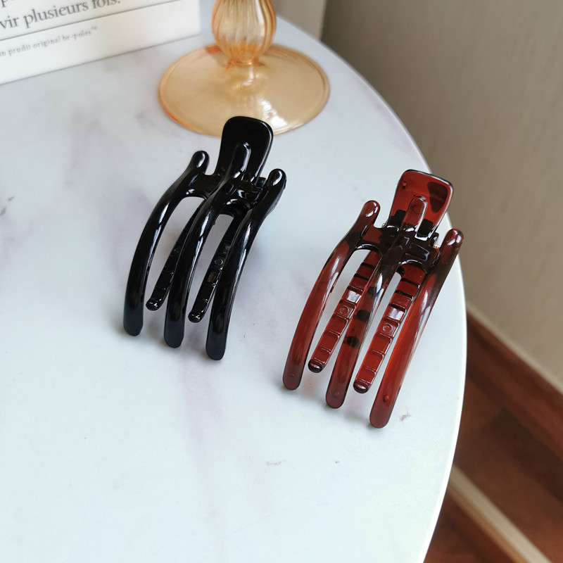 抓夹树脂韩版老人发卡发饰