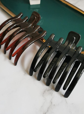 夏季基础抓夹 韩国五齿发夹女盘发头饰品三齿头夹子老人发卡横夹