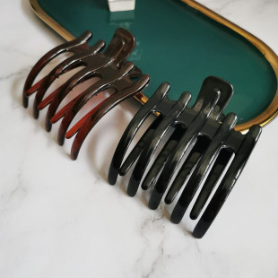 夏季 韩国五齿发夹女盘发头饰品三齿头夹子老人发卡横夹 基础抓夹