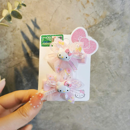 凯蒂猫日韩女童樱花发卡发饰品