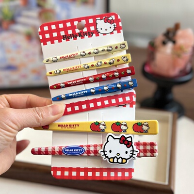 HelloKitty彩色无痕发夹一字夹