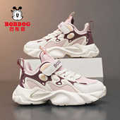 网面透气女孩跑步大童女鞋 巴布豆儿童运动鞋 新款 子2026春季 女童鞋