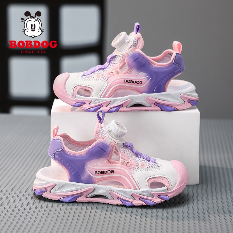 巴布豆儿童包头凉鞋女童鞋子夏季2026新款男童防滑软底运动沙滩鞋