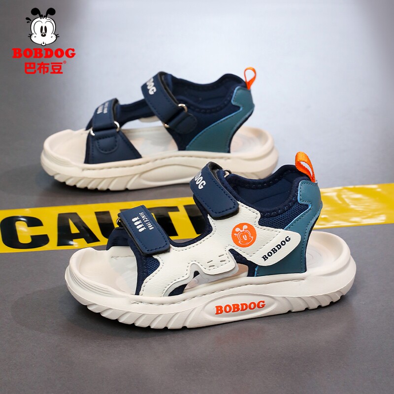 巴布豆男童凉鞋2026夏季新款小学生软底防滑男孩沙滩鞋子儿童凉鞋