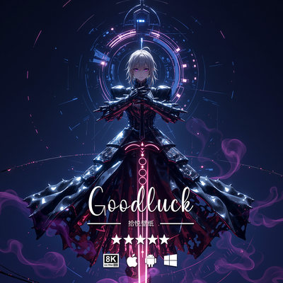 黑Saber-02 Fate8K4K二次元动漫手机平板电脑桌面高清壁纸头像