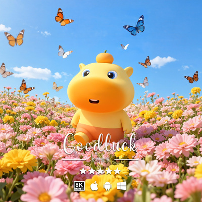 水豚噜噜-11 平头哥动画片4K 高清ipad手机mac平板电脑8K头像壁纸