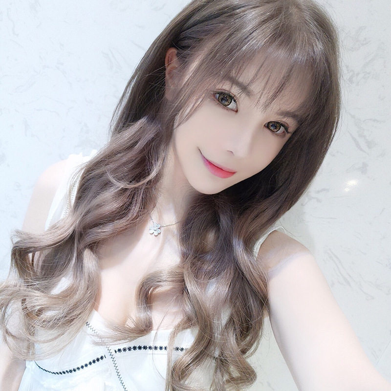 空气刘海伪娘风女装大佬自然假发图片