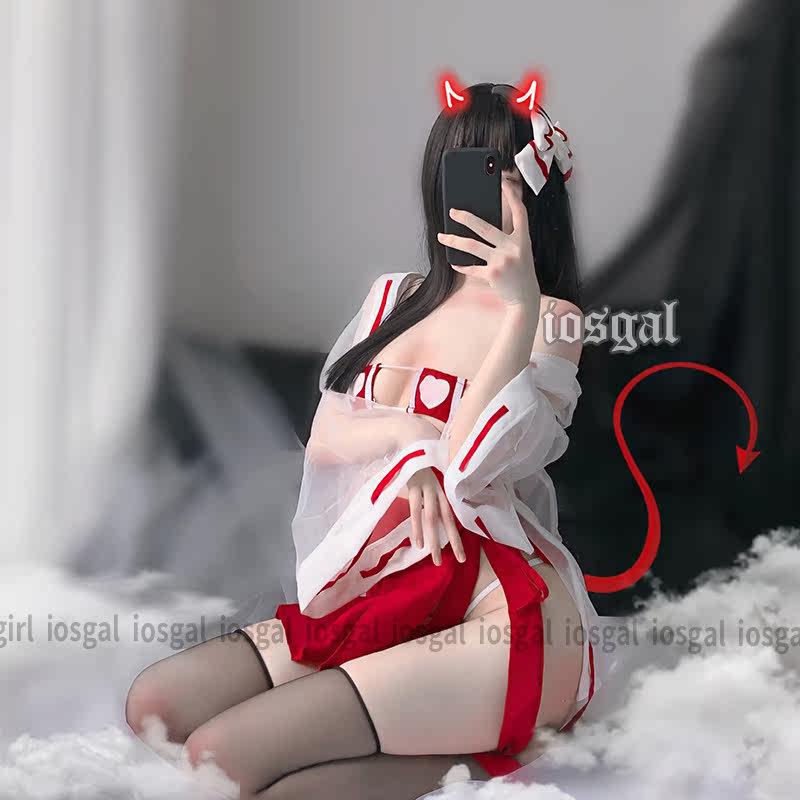 iosgal 卡哇伊 网纱透视日式歌姬妩媚性感开叉裙情趣睡衣套装9290|ruв категории Нижнее белье, бельевая арматура - от Buy2taobao.com для оказания профессиональной услуги покупки агента Taobao