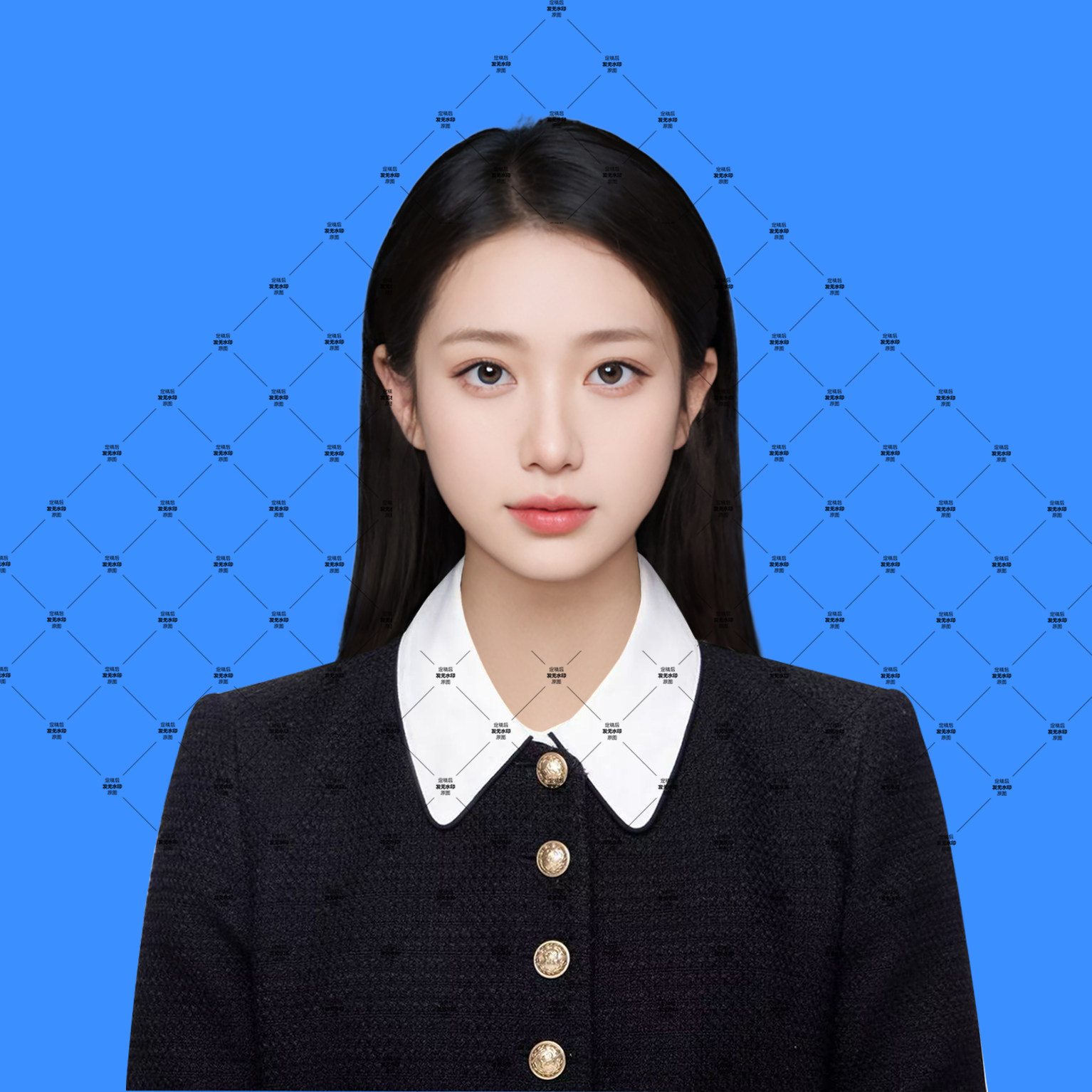 PS高清免扣服装素材证件照衣服学院风服装素材女士深色换装素材