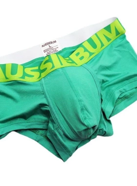 澳洲男士平角U凸内裤精梳棉 内裆抑菌 AUSSIEBUM糖果潮男内裤