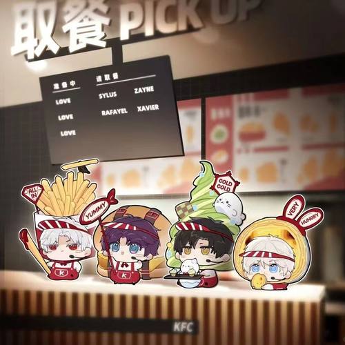 恋与深空KFC联动小立牌可爱
