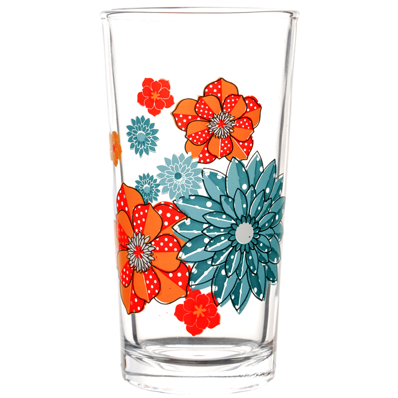 【买1送1】玻璃杯子果汁杯啤酒杯饮料杯牛奶杯创意家用水杯