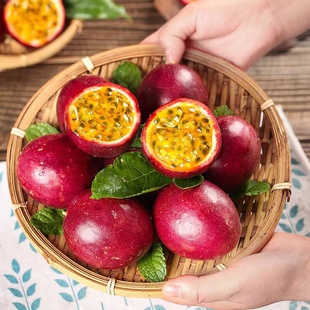 新鲜水果海南百香果超大果西番莲鸡蛋果大果20个多地顺丰 包邮