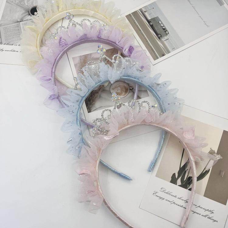 儿童公主超仙皇冠头饰 小女孩生日周岁拍照发箍宝宝发卡女童头箍