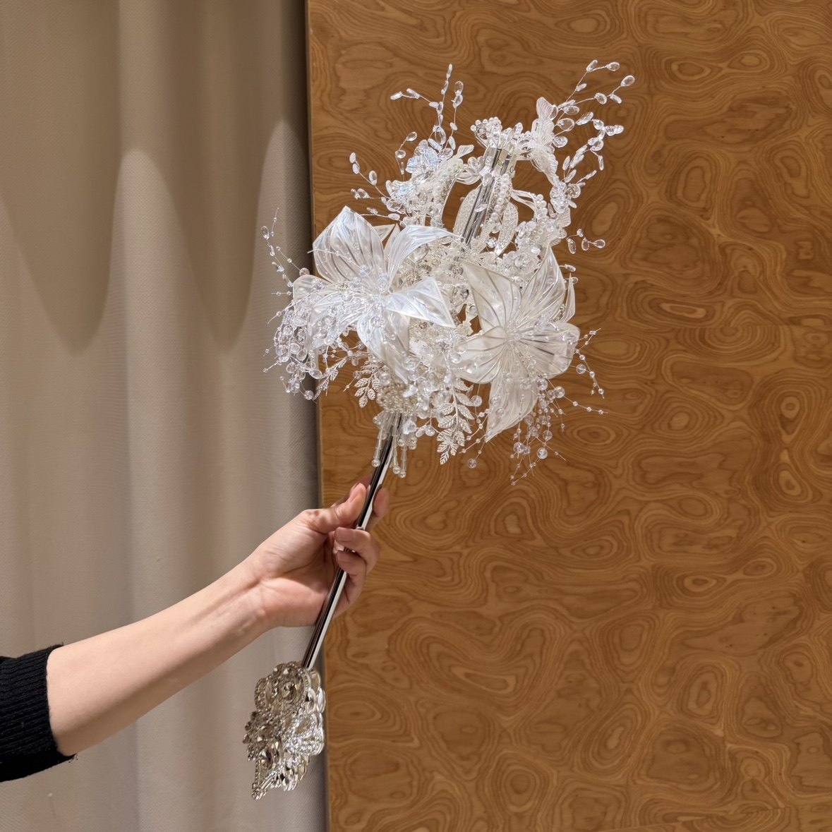 权杖手捧花diy材料包新娘结婚出嫁手工自制女王水晶婚纱礼物成品,鲜花速递/花卉仿真/绿植园艺,新娘手捧花,淘宝优惠券,粉丝福利购,淘宝优惠卷