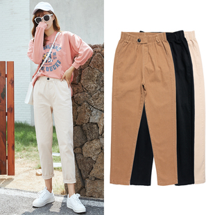 休闲裤 宽松显瘦百搭加厚老爹裤 女 女春秋冬2025新款 高腰萝卜哈伦裤