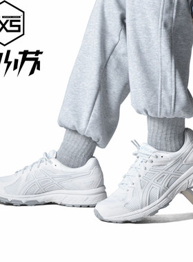 Asics亚瑟士JOG100T 减震透气运动休闲鞋网面跑步鞋1021A504-100