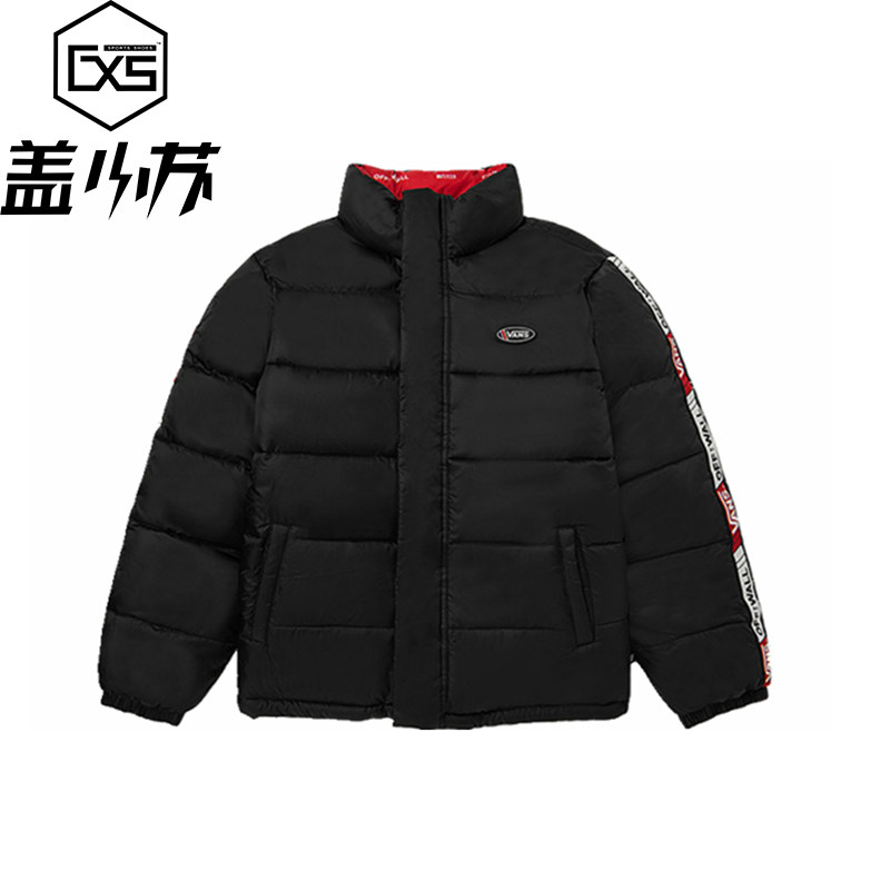 vans/范斯2020冬季两面穿贴身男女棉服棉衣棉夹克vn0a4uscwht/blk