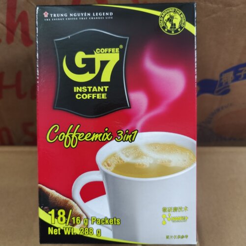 越南进口国际版g7咖啡18条X1盒288g 香浓提神 三合一速溶咖啡粉