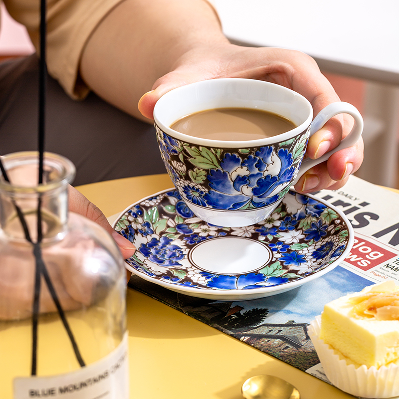 千代源咖啡杯釉下彩陶瓷家用精致