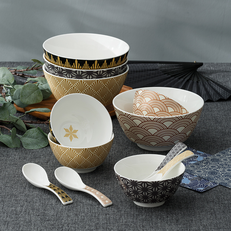 陶趣居陶瓷碗套装家用沙拉泡面