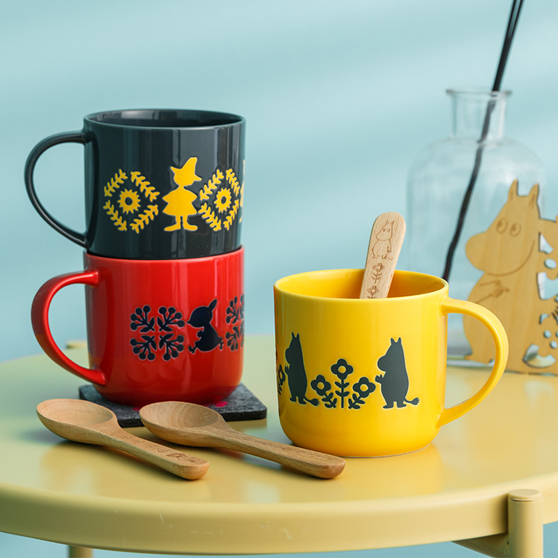 日本进口卡通姆明陶瓷马克杯