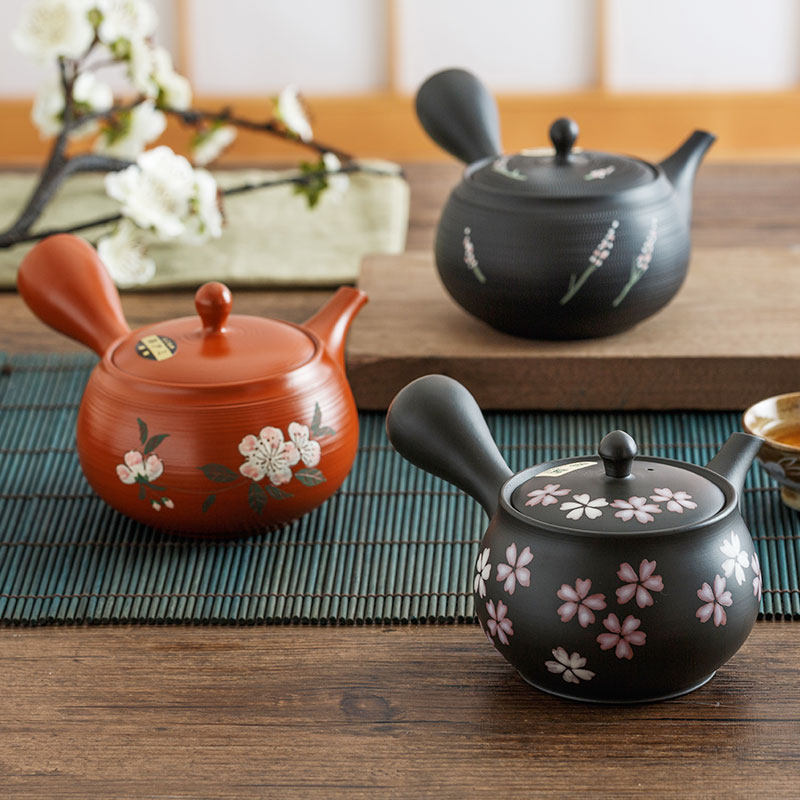 日本进口常滑烧日式侧边手拉壶