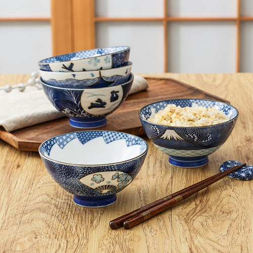 饭碗家用日本进口樱花餐具