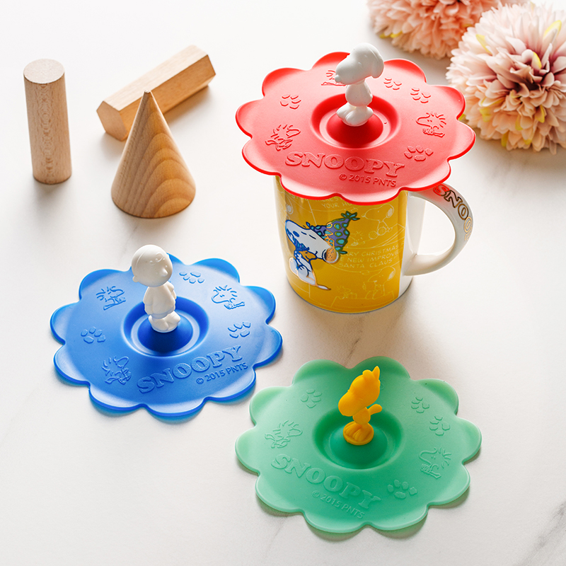 卡通史努比硅胶盖通用圆形可爱