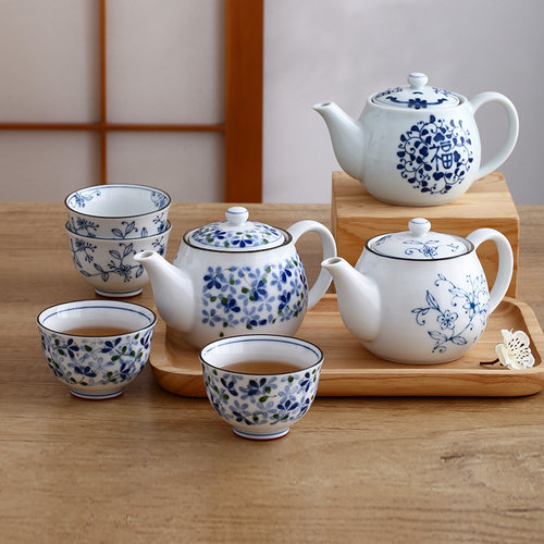 日本进口蓝凛堂茶具套装