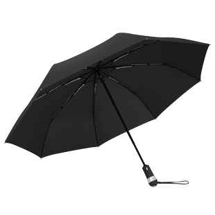 NIELLO三折自动八骨抗风抗暴雨加大伞面车用商务雨伞LED灯礼品伞