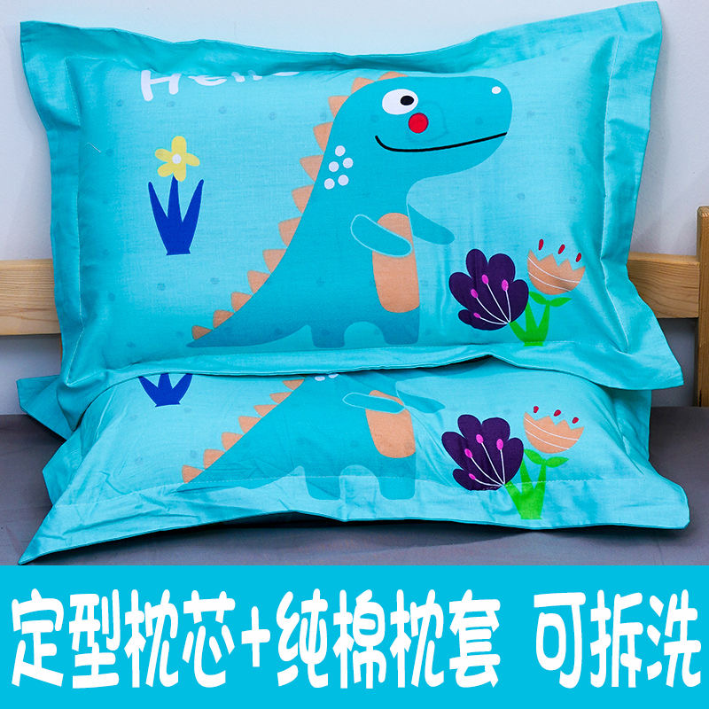 纯棉儿童枕头2-3-5-6岁以上幼儿园专用四季通用宝宝小学生午睡枕