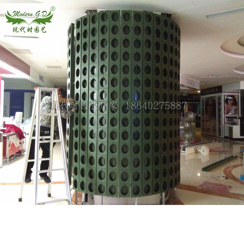 新品垂直绿化绿植墙花架自动循环室内弧形花墙装饰壁挂组合种植箱