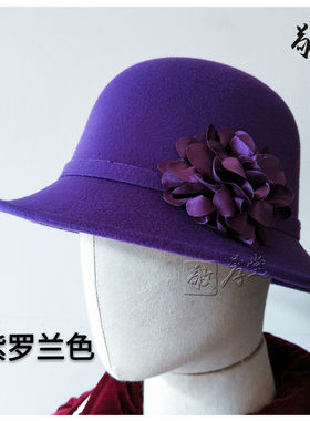 寿帽老人帽子女款现代装寿衣配件呢子女帽提花帽多款殡葬用品