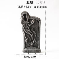 Simulated foam tombstone, Halloween decorations, haunted house props, outdoor horror scene arrangement, skeleton death God tombstone thumbnail 5
