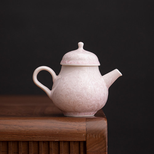 ZhenQi粉色陶瓷福禄功夫茶壶