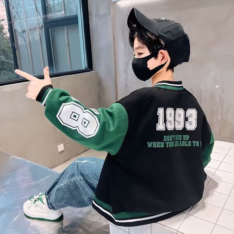 男童棒球服春秋外套2024新款