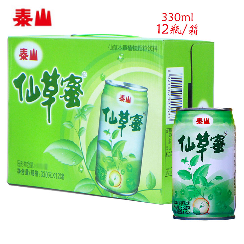 泰山仙草蜜330ml12瓶凉茶图片