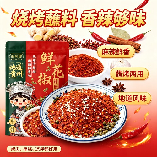 田味郎贵州鲜花椒蘸水辣椒粉