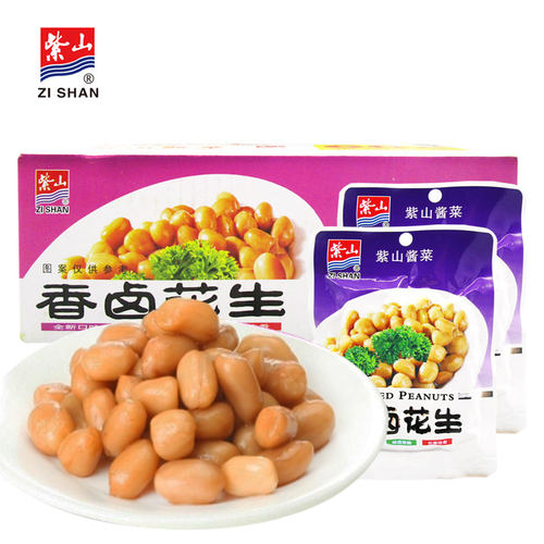紫山香卤花生60g*30包 福建特产酱菜 花生酱菜配饭配粥小菜开胃菜 - 封面