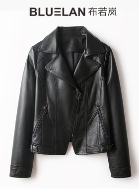 绵羊皮小皮衣女短款秋冬新款潮流时尚修身海宁皮夹克真皮外套女潮