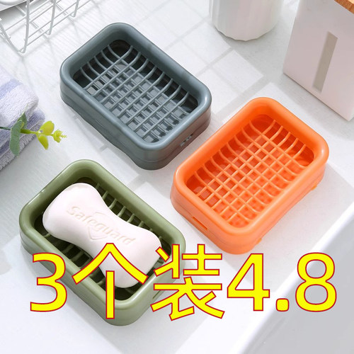 创意大号肥皂盒加厚双层塑料沥水